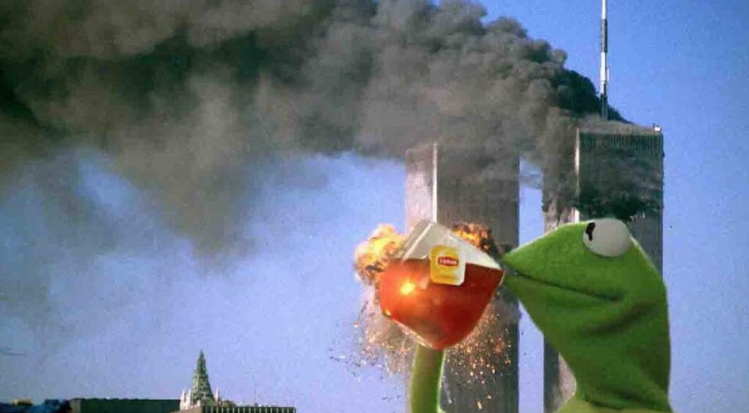 Kermit Did 9/11 Meme Template