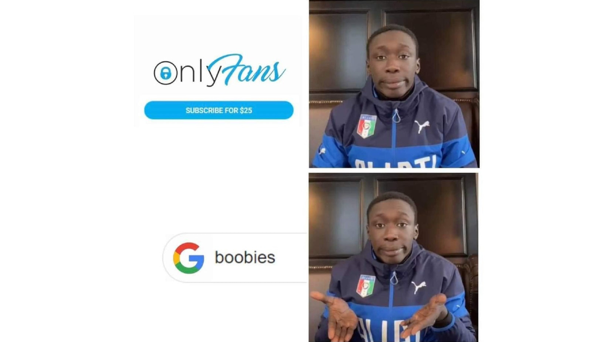 Khaby Lame Shrug / It's That Simple Meme Template