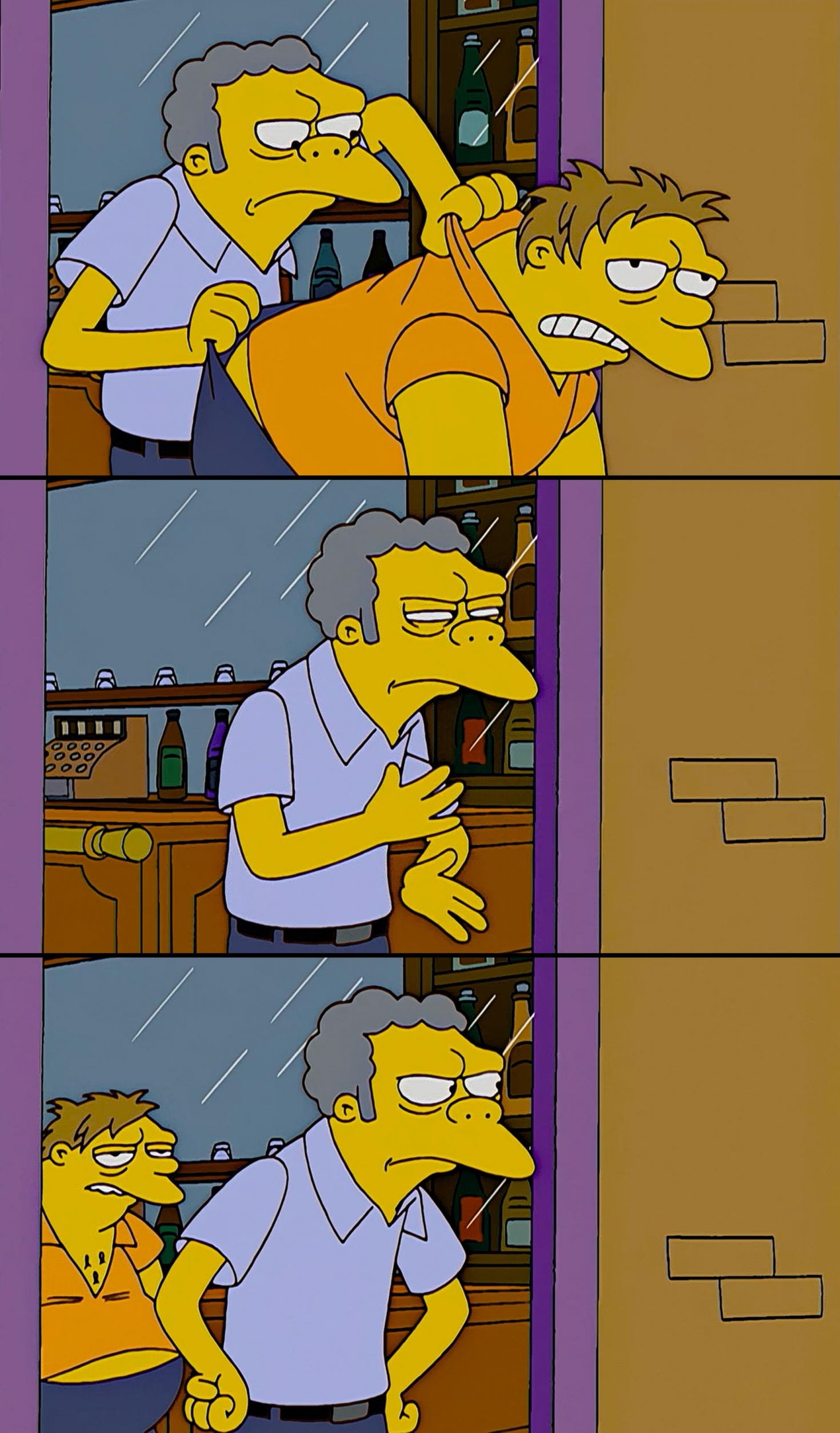 Kicking out Simpsons Meme Template
