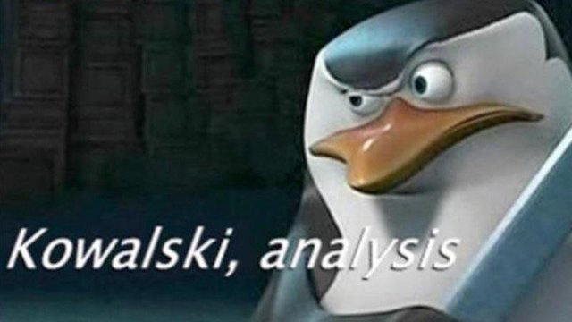 Kowalski, Analysis Meme Template