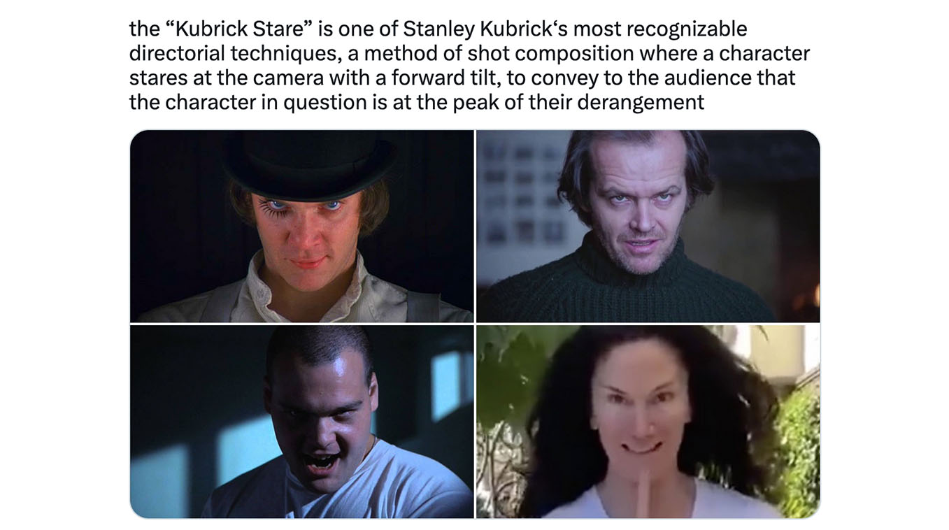 Kubrick Stare Meme Template
