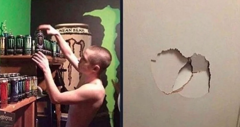 Kyle Punches Drywall