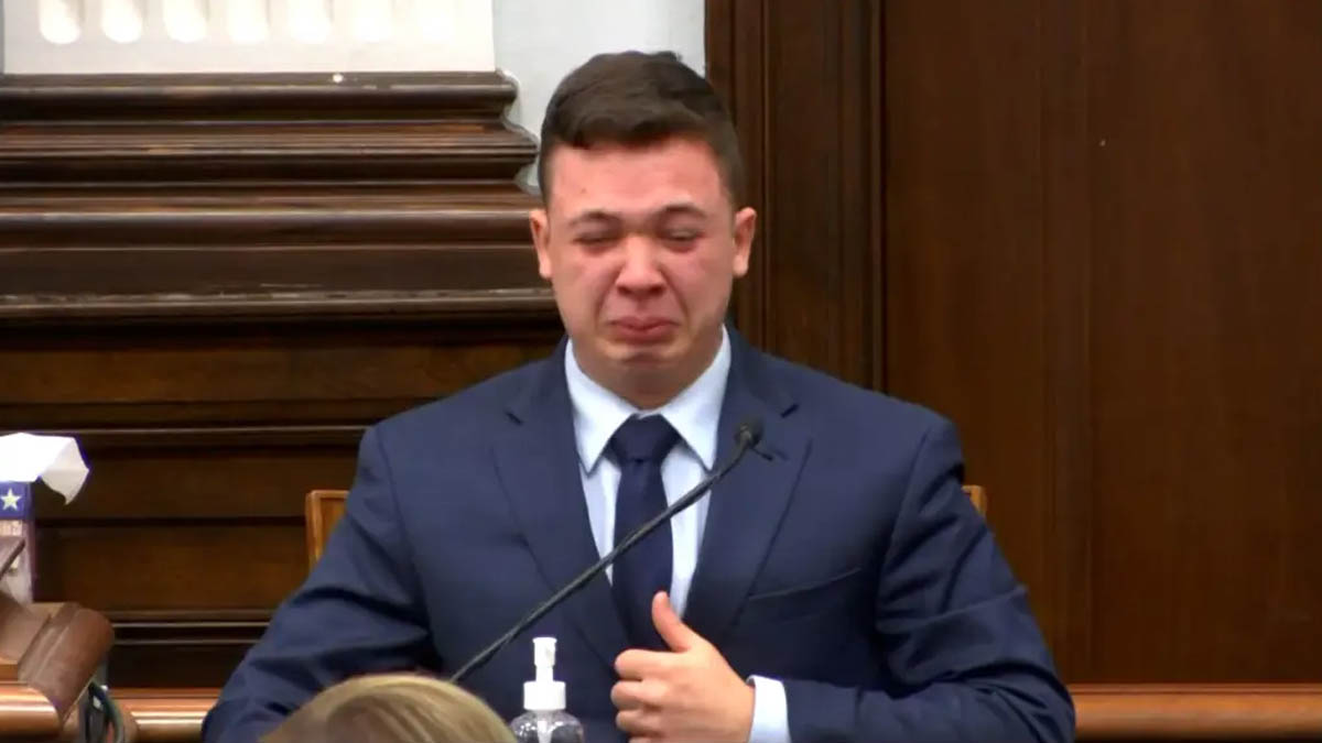 Kyle Rittenhouse Crying