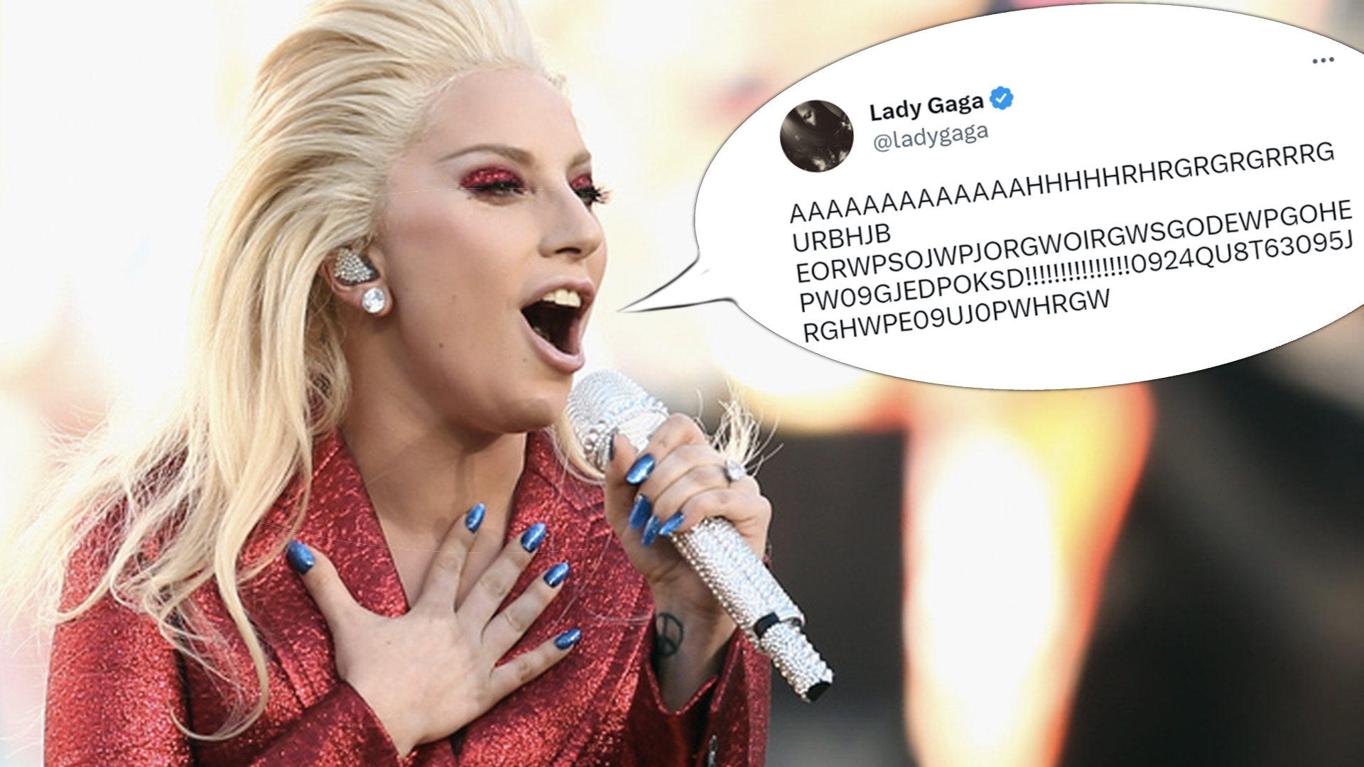 Lady Gaga "AAAA" Tweet