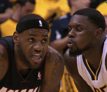 Lance Stephenson Blowing in LeBron James' Ear