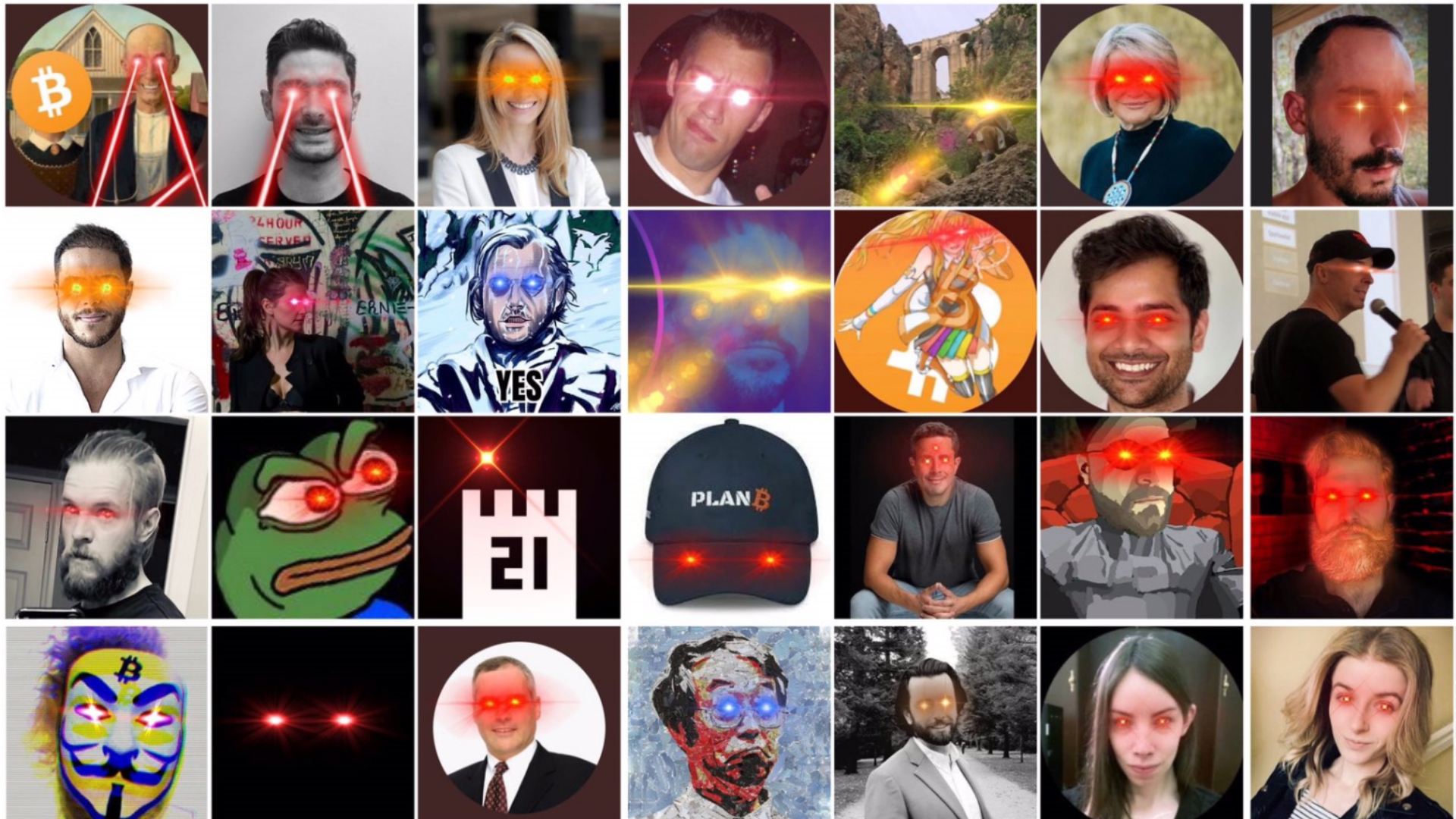 Laser Eyes Bitcoin Trend / #LaserRayUntil100K