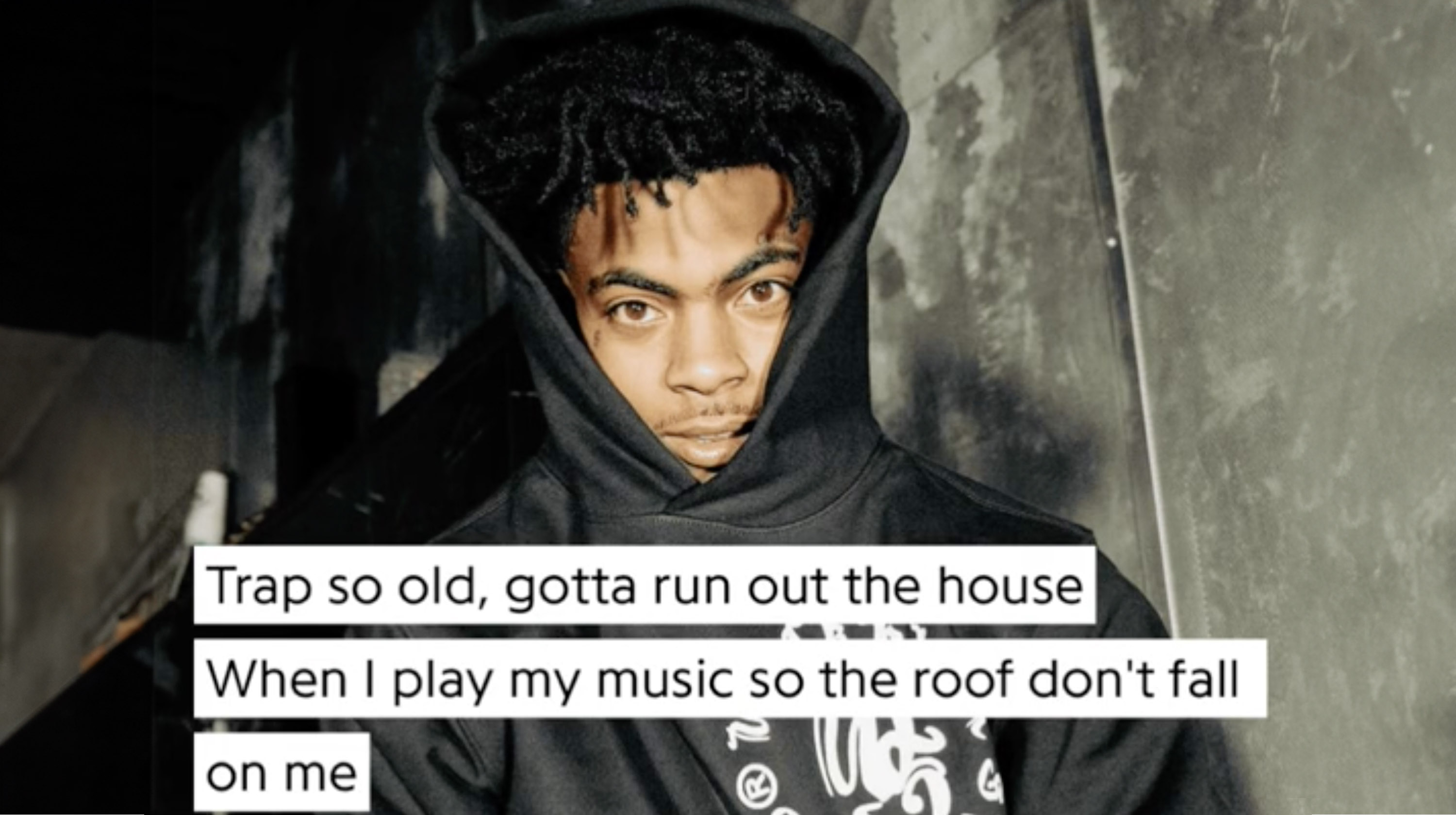 Lazer Dim 700 "Trap So Old Gotta Run Out the House" Meme Template