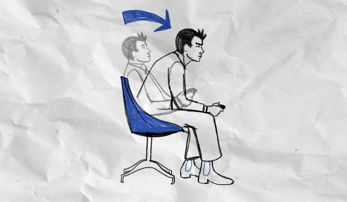 Leaning Forward In Chair Diagram Meme Template
