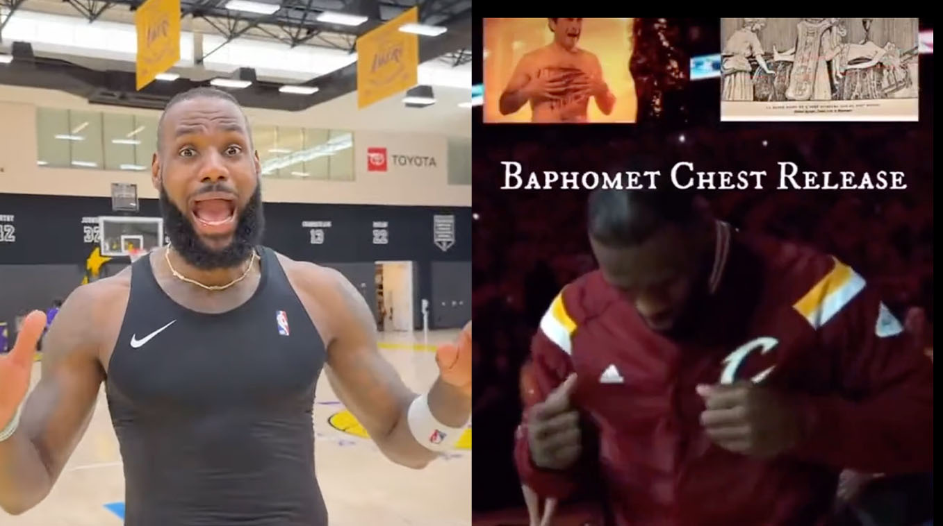 LeBron James Scream / LeBron James Satanic Ritual Meme Template