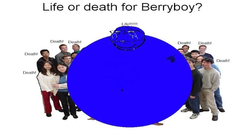 Life or Death for Berryboy Meme Template