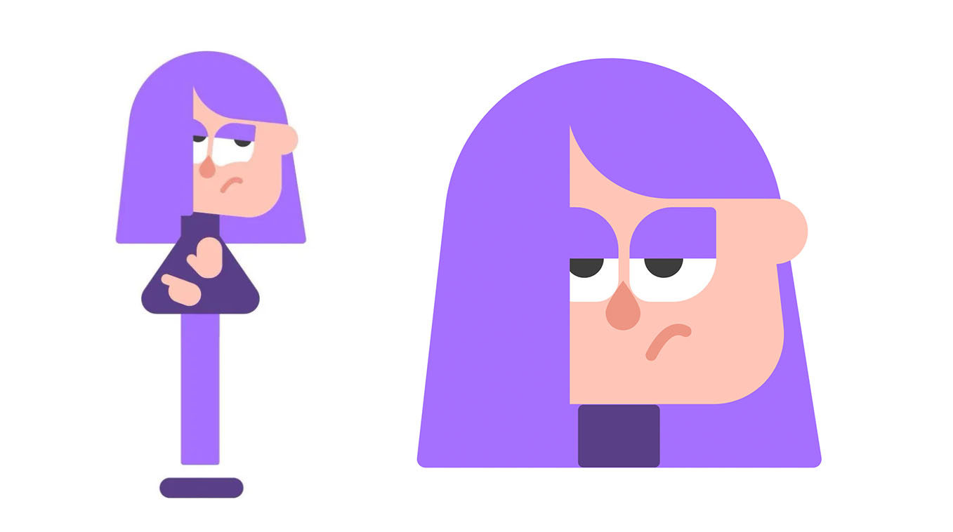 Lily / Duolingo Goth Girl Meme Template