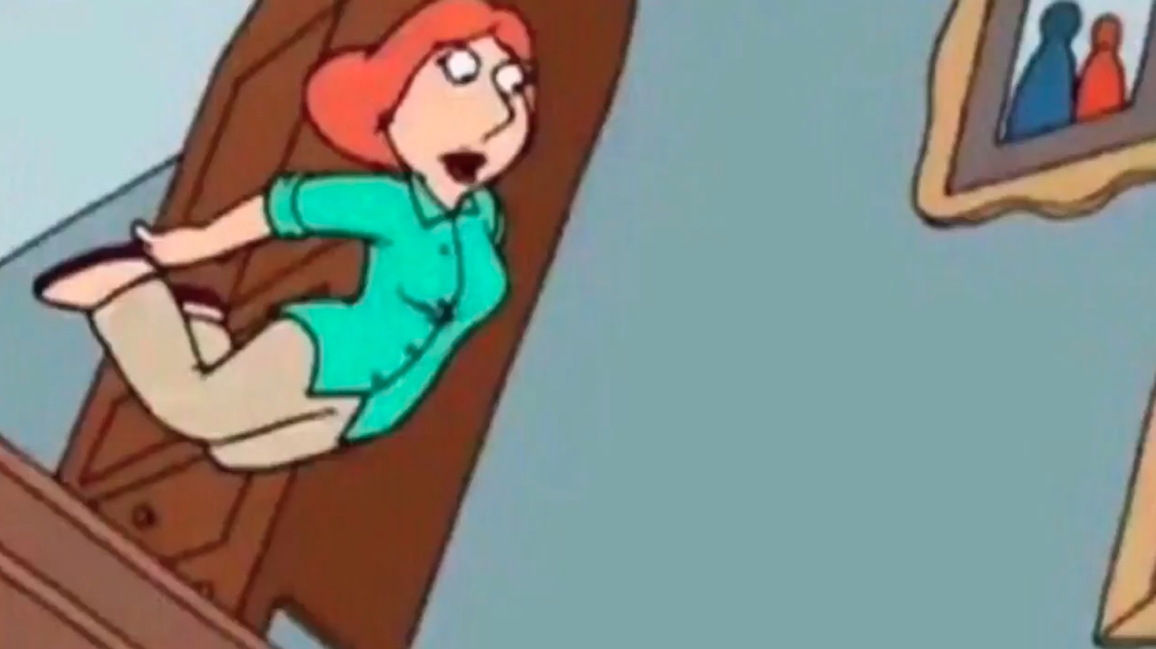 Lois Falling Down Stairs Meme Template