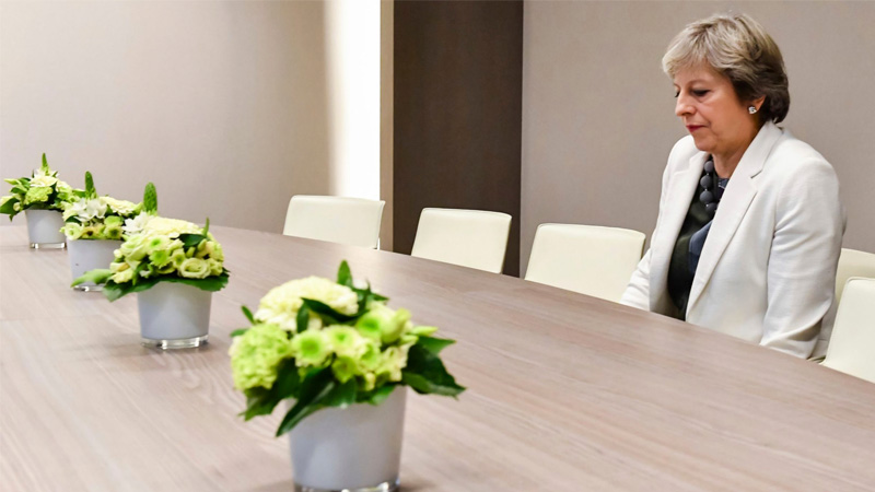 Lonely Theresa May Meme Template