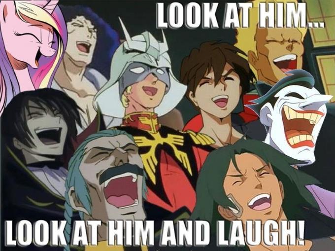Look At Him And Laugh Meme Template