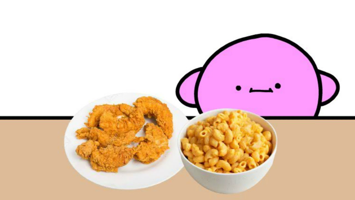 Macaroni With the Chicken Strips Meme Template
