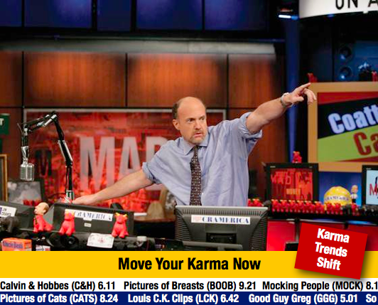 Mad Karma with Jim Cramer Meme Template