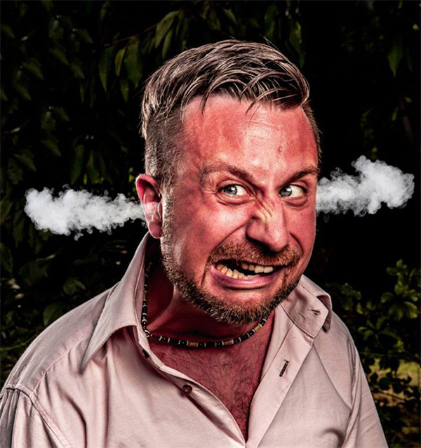 Mad, Red and Nude Online Meme Template