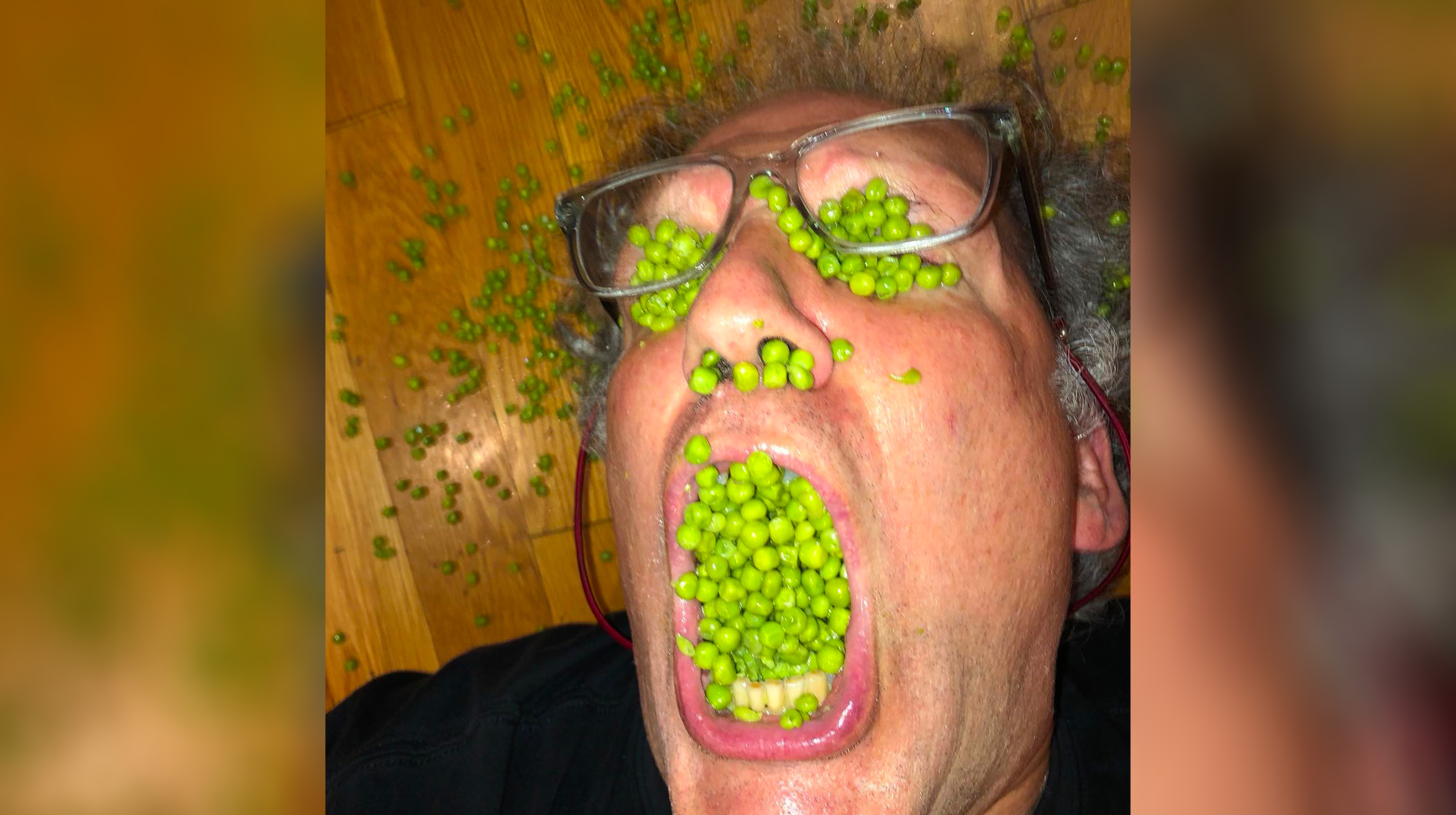 Man With Peas In Mouth / Peas'd To Meet You Meme Template