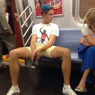 Manspreading Meme Template