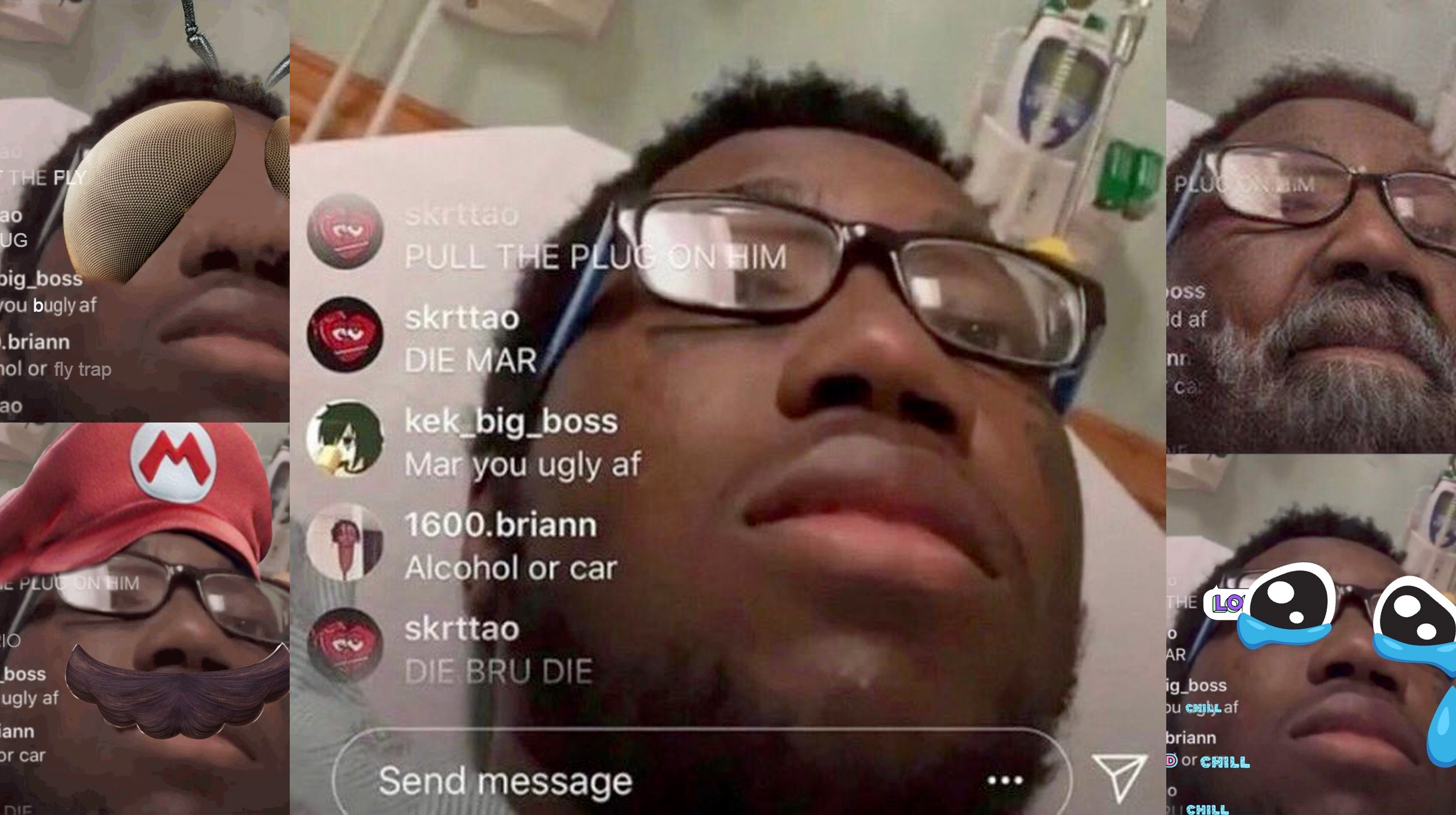 Mar Hospital Bed Instagram Live Edits Meme Template