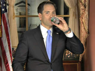 Marco Rubio's Water Break Meme Template