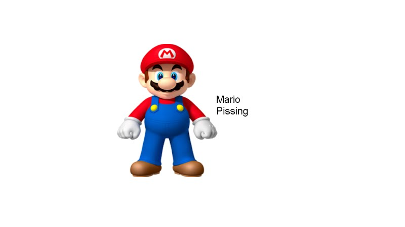 Mario Pissing Meme Template