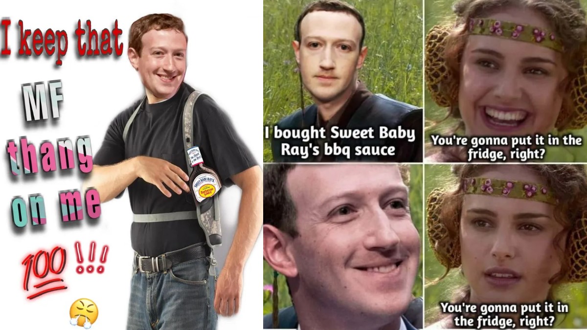 Mark Zuckerberg and Sweet Baby Ray's BBQ Sauce
