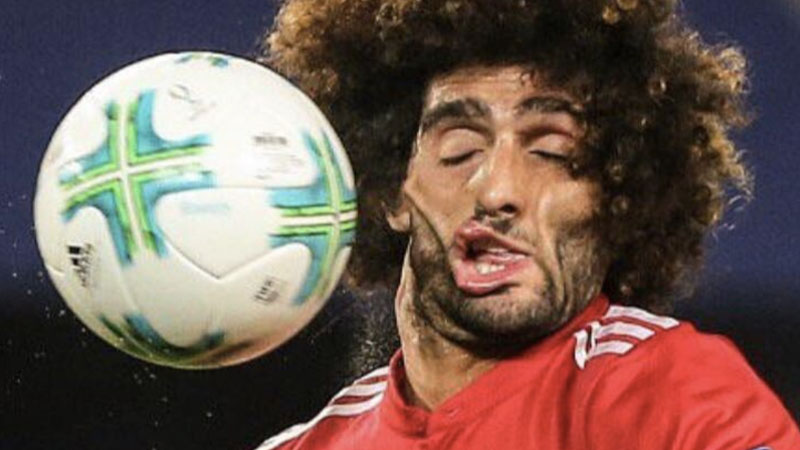 Marouane Fellaini Smashed Face Photo Meme Template