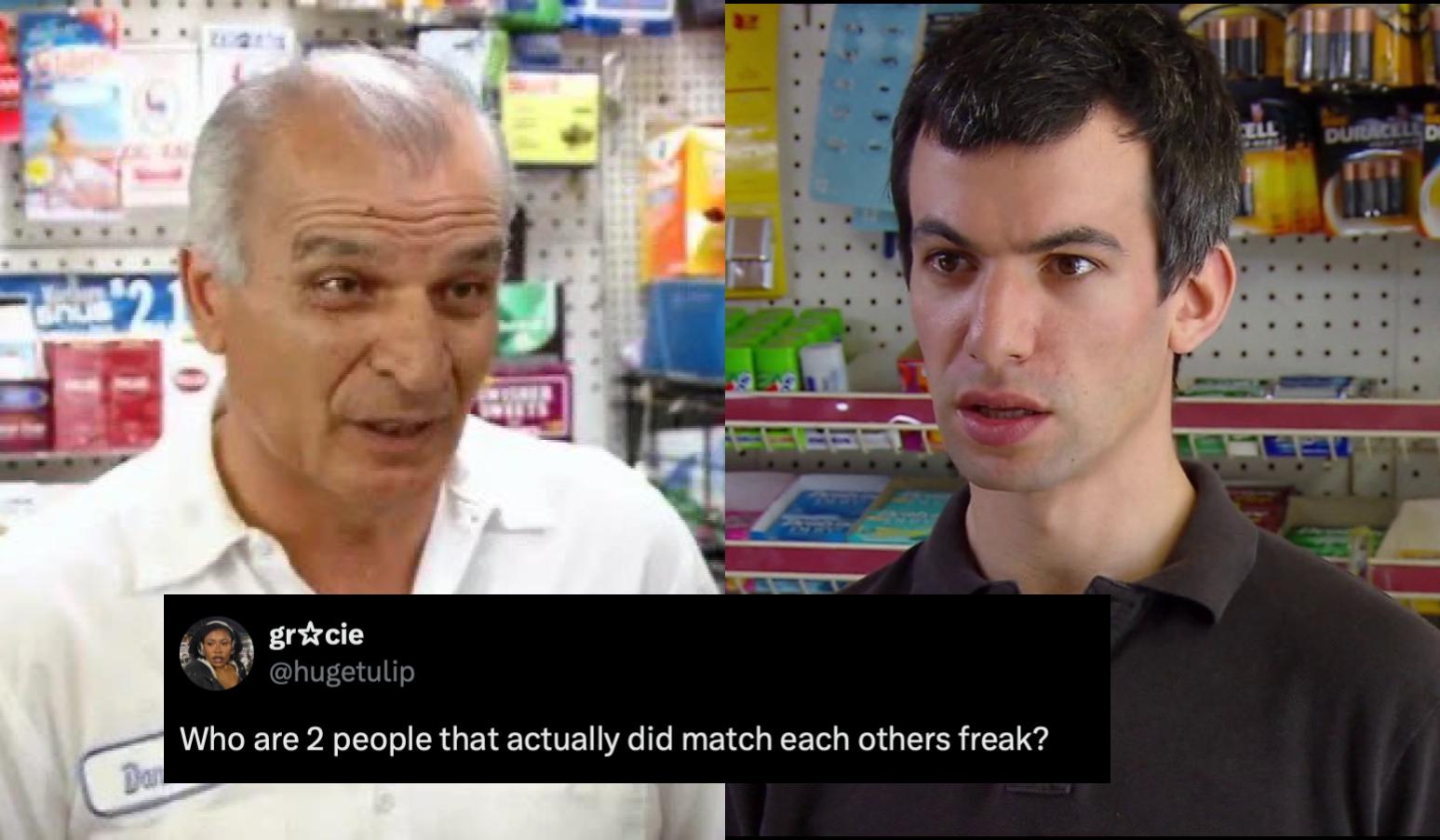 Match My Freak / Who Are 2 People That Actually Did Match Each Other's Freak? Meme Template