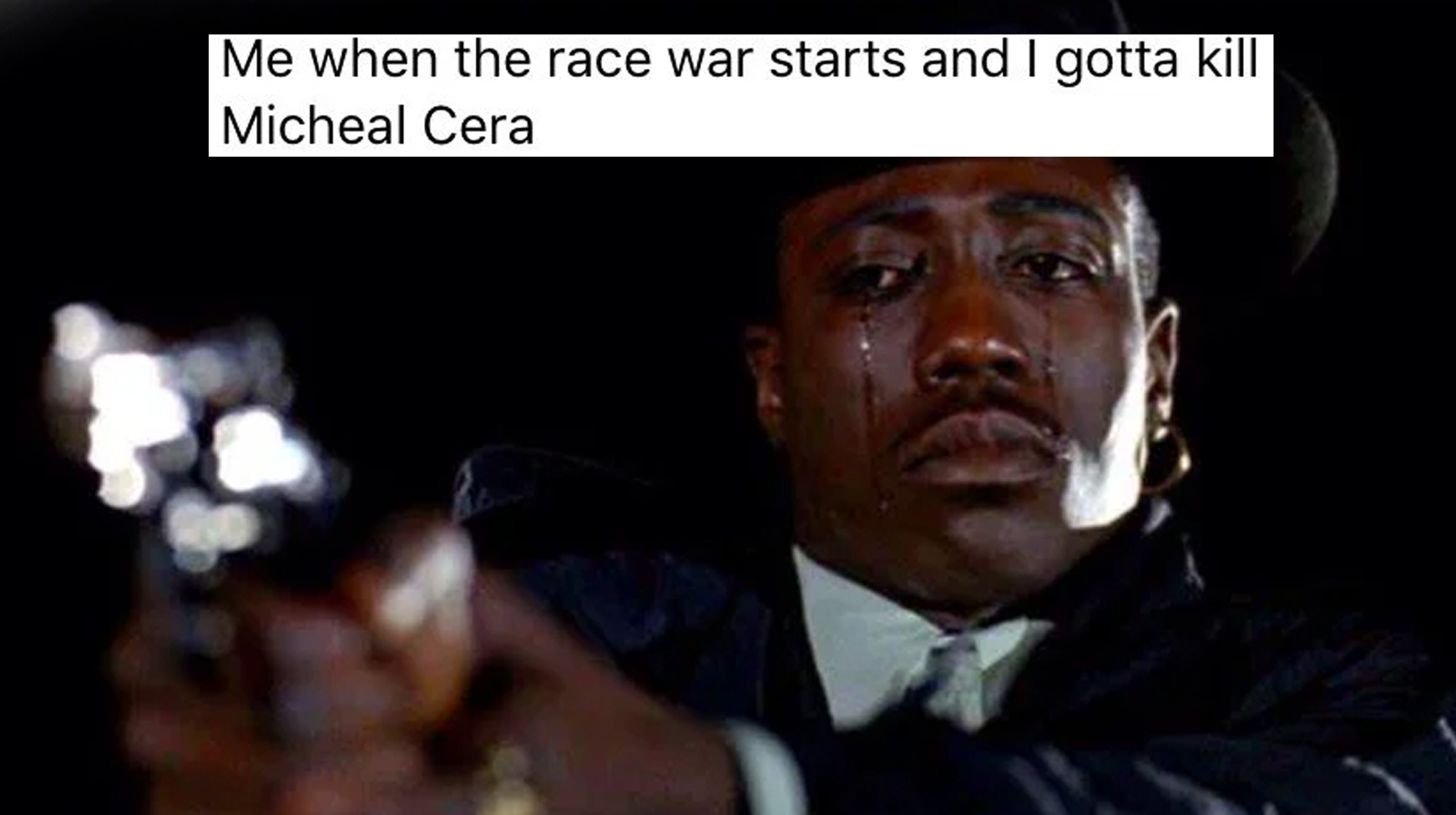 Me when The Race War Starts and I Gotta Kill X Meme Template