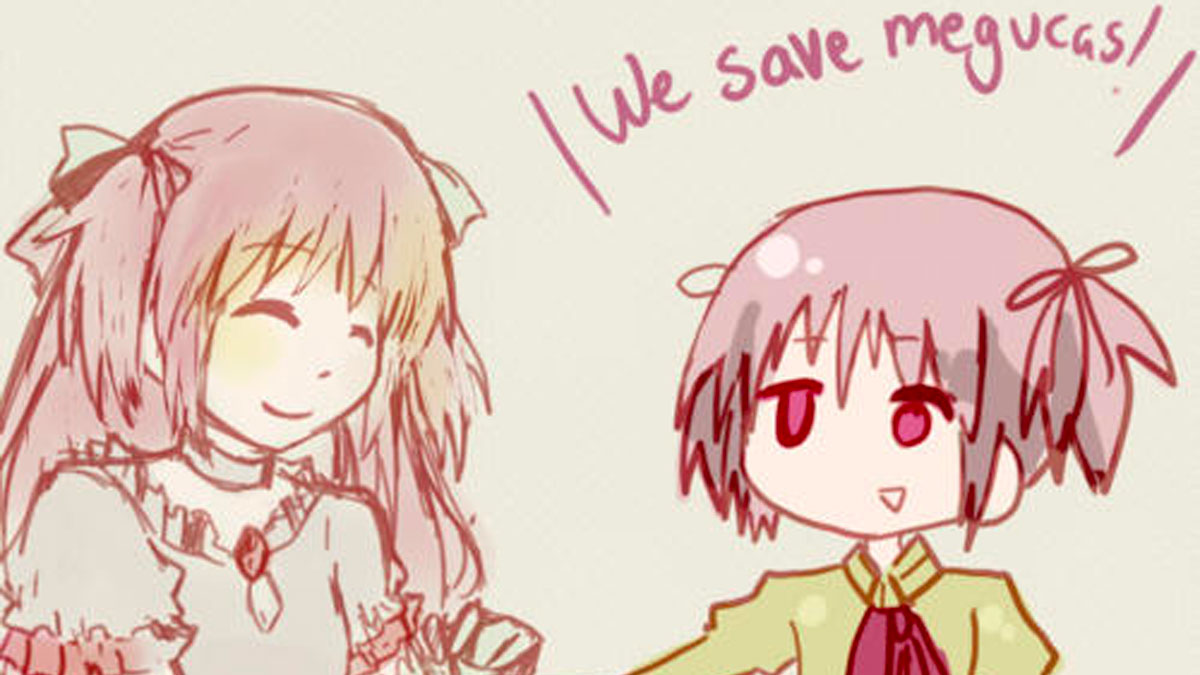 Meduka Meguca / Being Meguka is Suffering Meme Template