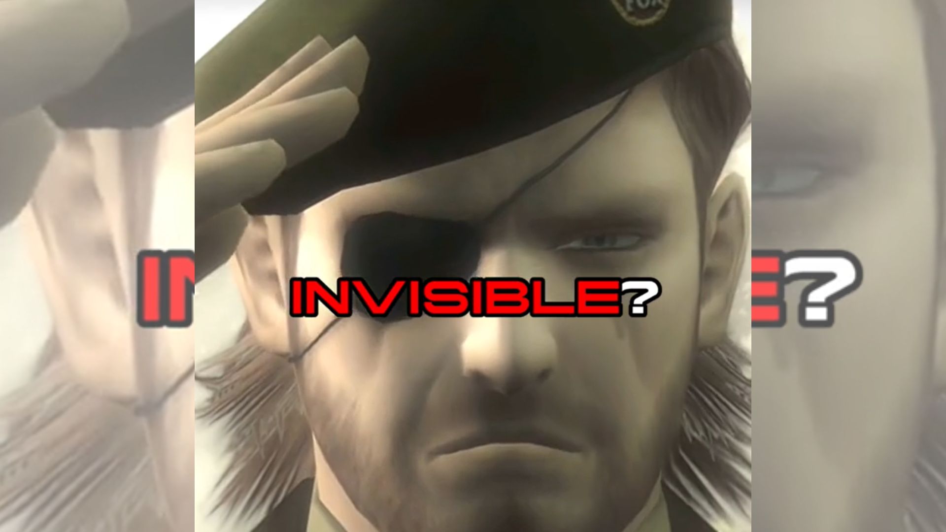 Metal Gear Solid "Invisible" Edits Meme Template