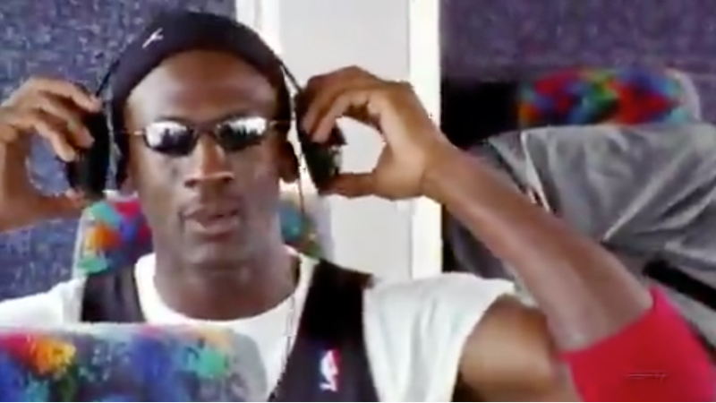 Michael Jordan Jamming Out