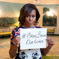 Michelle Obama's #BringBackOurGirls Sign Meme Template