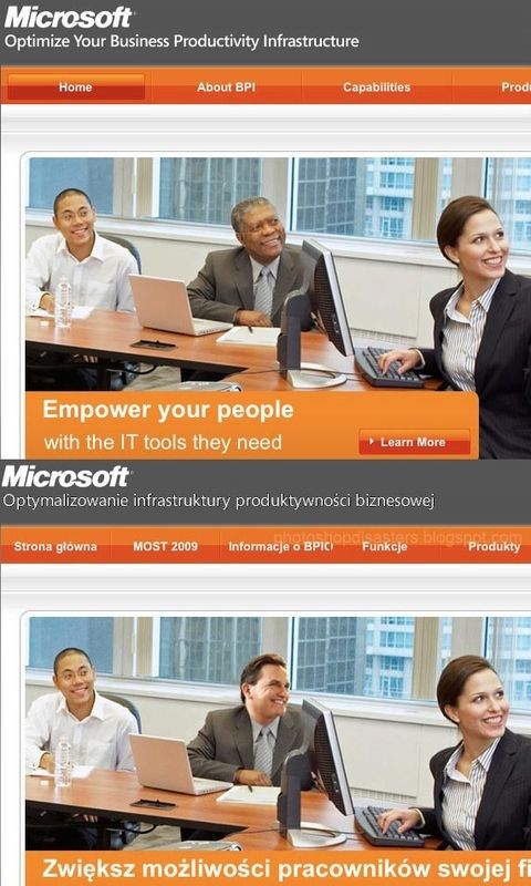 Microsoft Ad Photoshop Controversy Meme Template