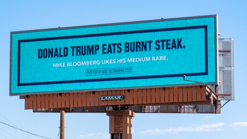 Mike Bloomberg's Anti-Trump Billboards