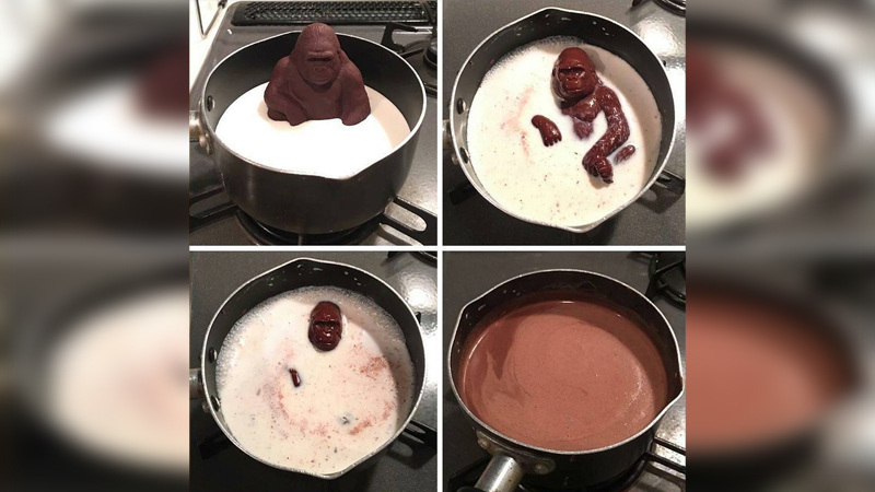 Milk Ape / Chocolate Gorilla Melting