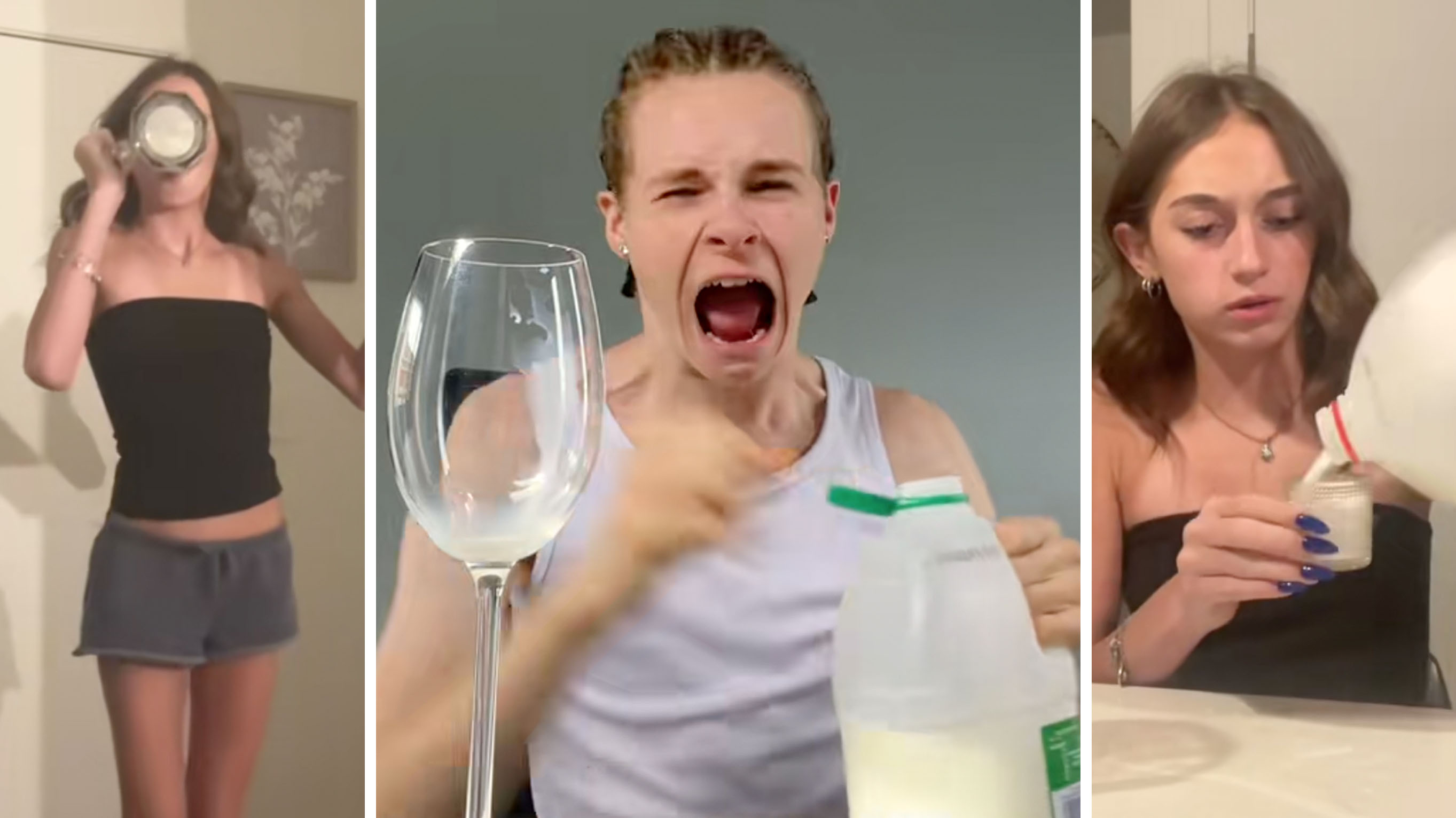 Milkaholic Trend / Milk Addiction TikTok Trend