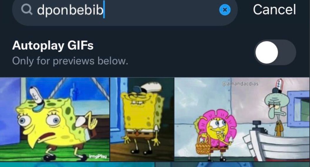 Misspelling "SpongeBob" In The GIF Tab