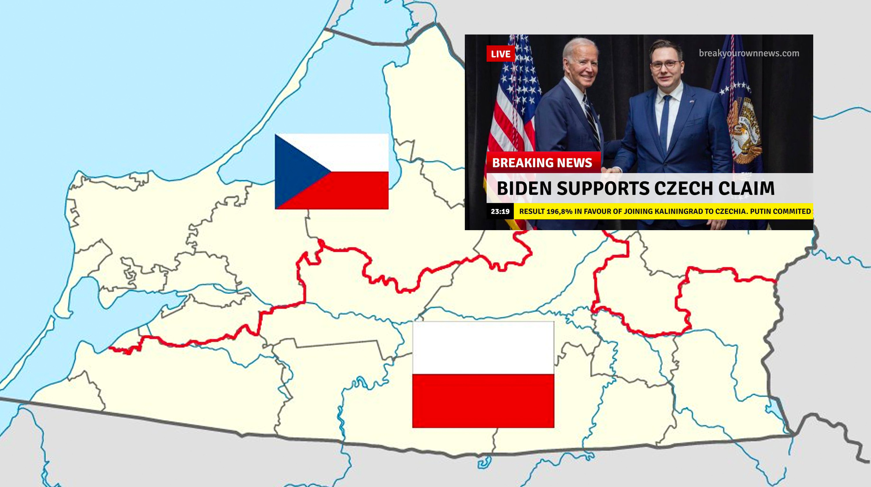 Mock Czech Annexation of Kaliningrad / Královec Meme Template