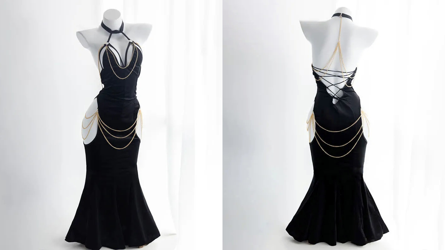 Modakawa Backless Chain Dress