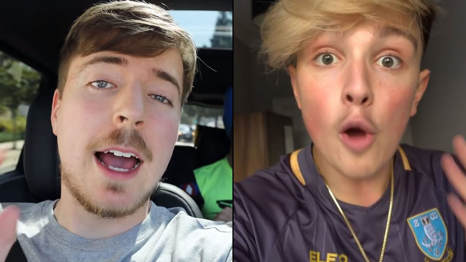 MrBeast and Morgz Feud Meme Template