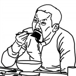 Mukbang / Eatcast Meme Template