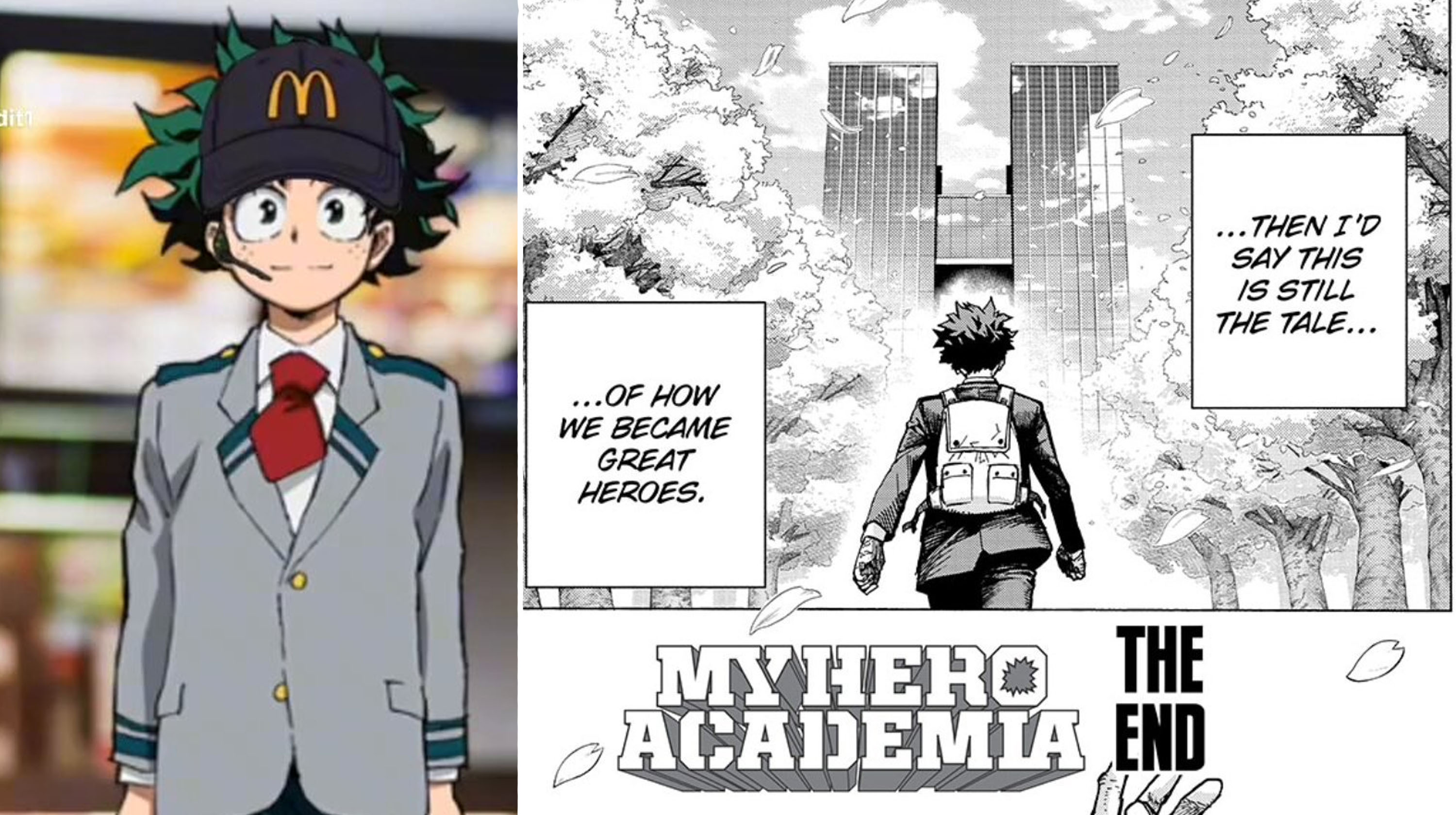 My Hero Academia Ending Controversy / Quirkless Deku Meme Template