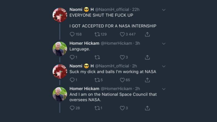 NASA Internship Twitter Controversy Meme Template