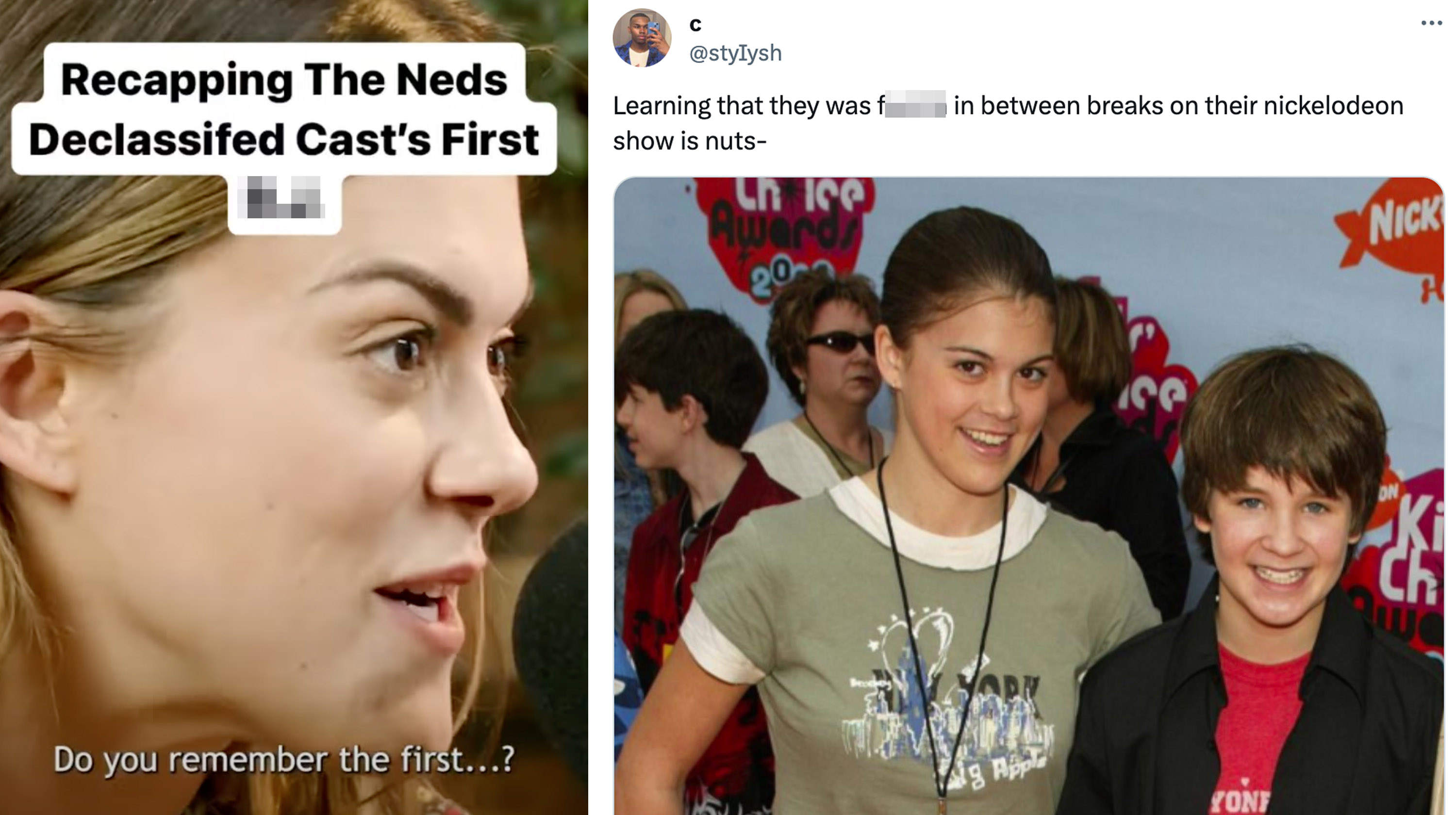 "Ned's Declassified Oral Sex" Podcast Clip Meme Template