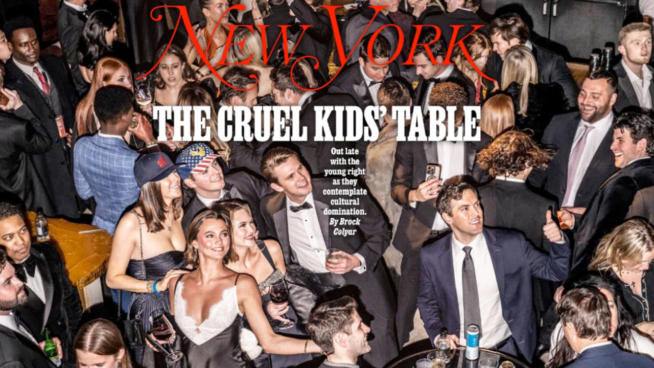 New York Magazine's "The Cruel Kids' Table" Cover Meme Template