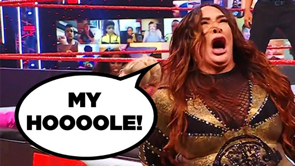 Nia Jax Screaming "My Hole!" Meme Template