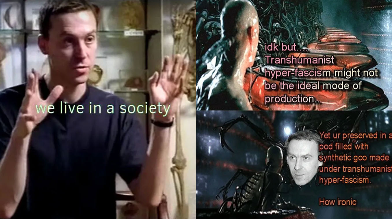 Nick Land / Accelerationism Meme Template