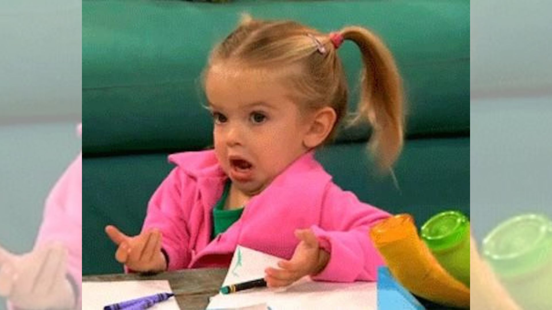 Niña "Osea, Que Pedo" / I Don't Know (Good Luck Charlie Meme)